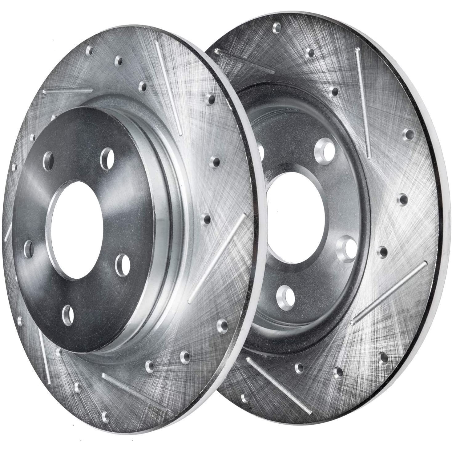 Front Rear Drilled Slotted Rotors Ceramic Pads for 99-04 Ford Mustang — SALE