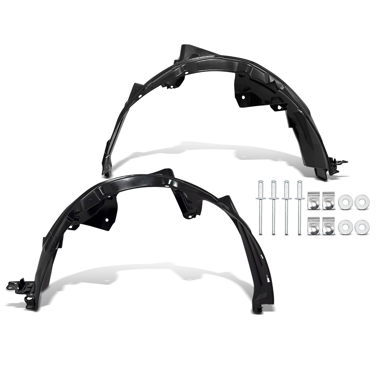 2x Front Inner Fender Liners Injection Molding PE for Honda Fit 2015 2016 2017