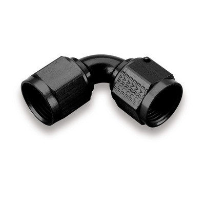 Earls AT935106ERL, One Fitting 90 Degree Adapter Aluminum Black Anodized
