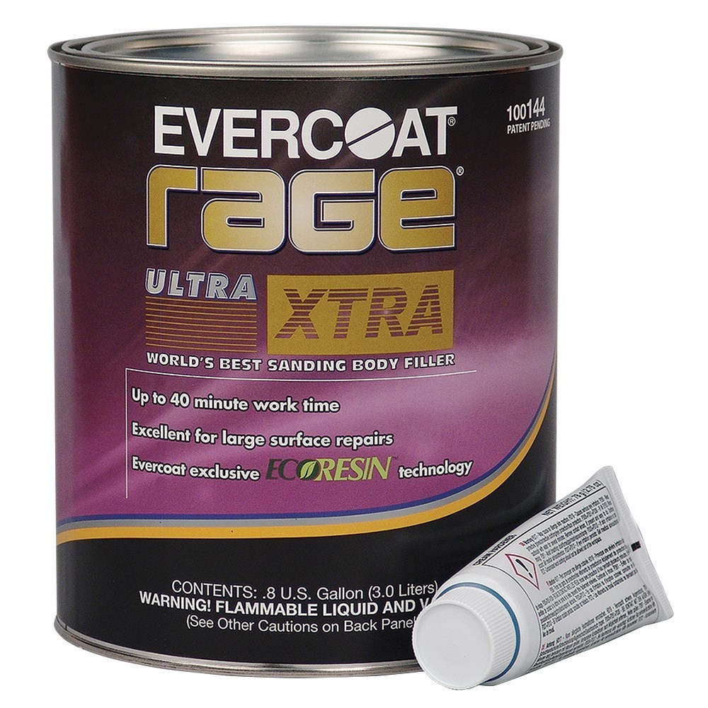 Evercoat Rage Ultra Xtra Premium Body Filler 0.8 Gallon, Made in USA #ME-144