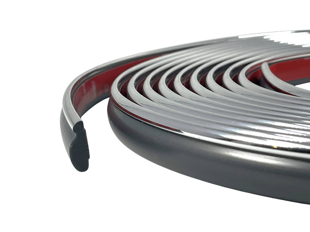 Vintage Style 7/8″ Gunmetal & Chrome Side Body Molding for Chevy Caprice