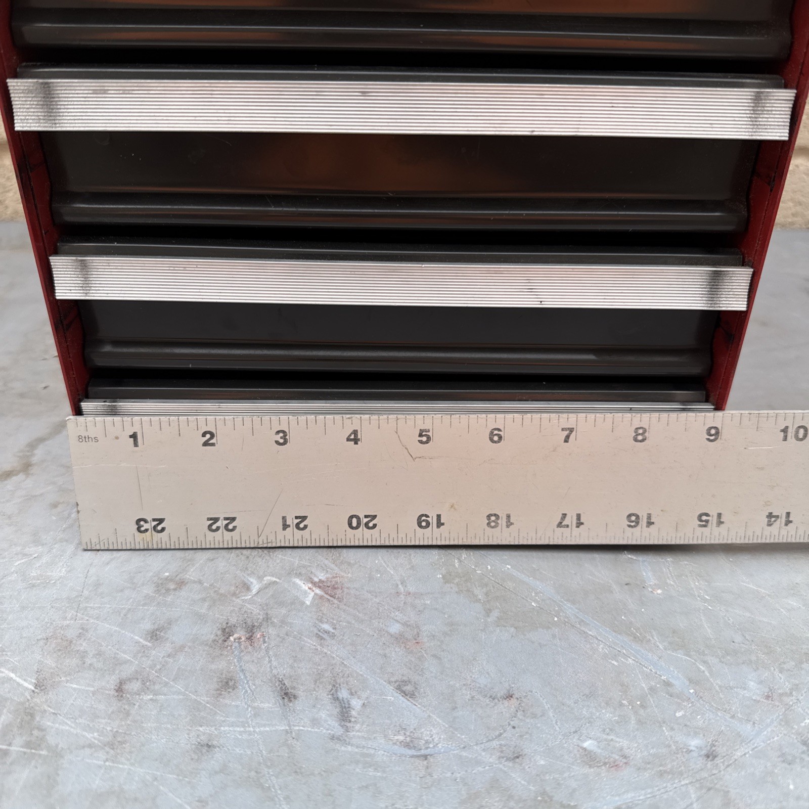 Craftsman USA Red 6 Drawer 15x12x9 Tool Caddy Side Hanging Tool Box Chest 65203