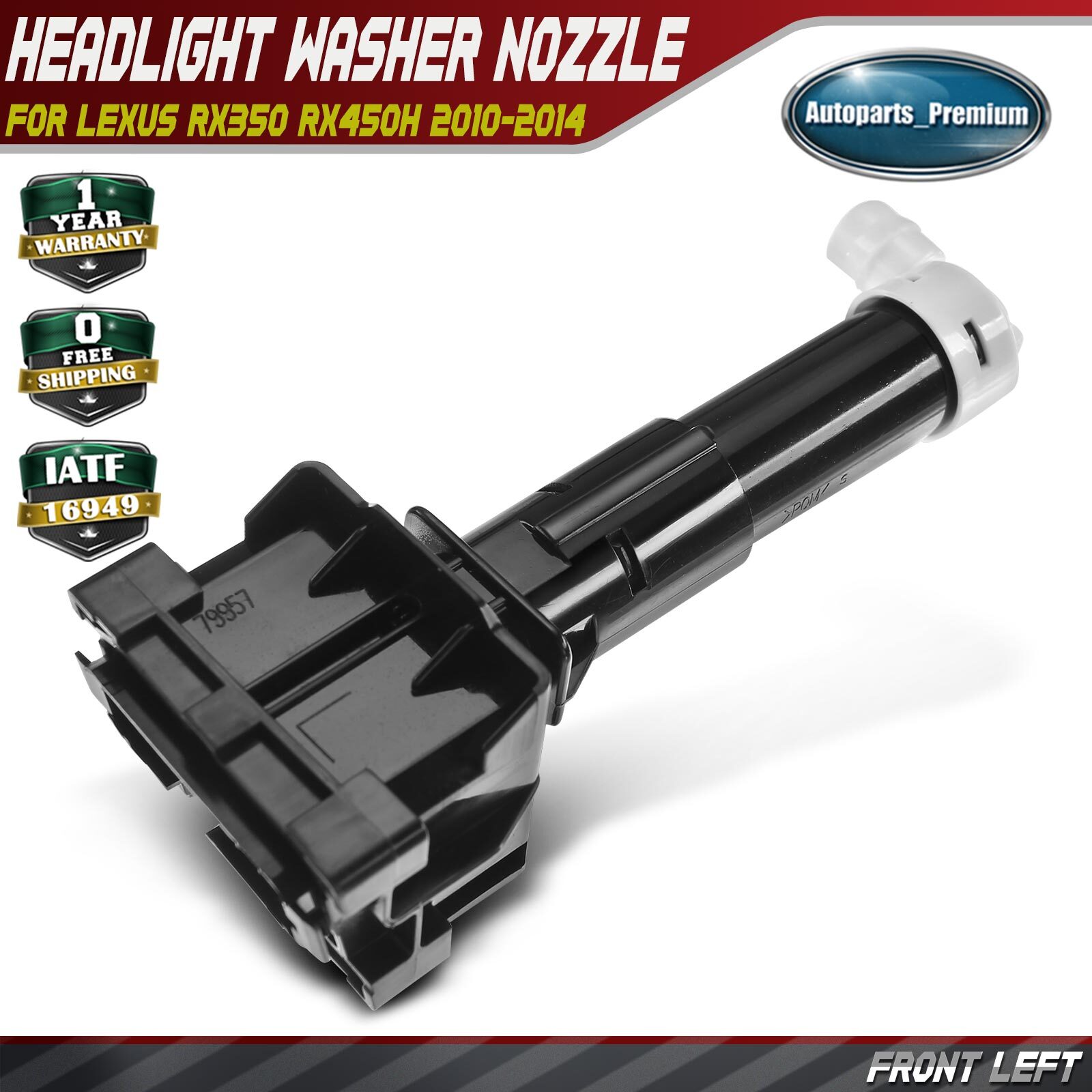 Headlight Washer Nozzle for Lexus RX350 RX450h 2013-2015 Front Left 85208-48070