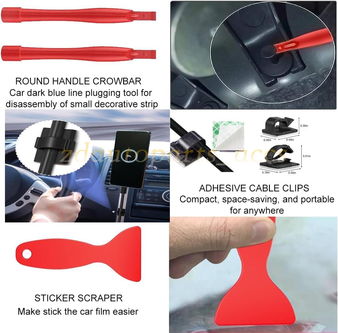 200Pcs Car Trim Removal Tool Set Radio Hand Pry Panel Door Interior Clip Plastic