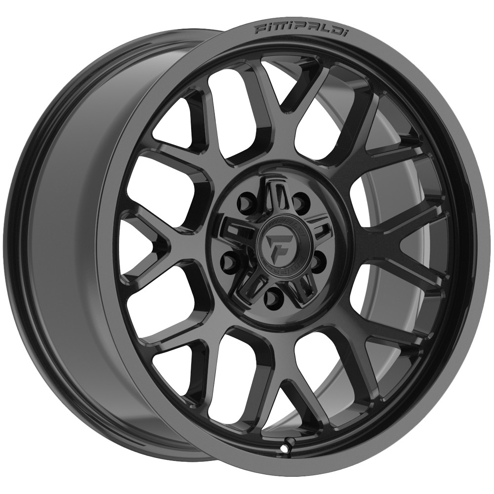 (Set of 5) Fittipaldi FA17B 17×8.5 5×5″/5×5.5″ +0mm Gloss Black Wheels Rims