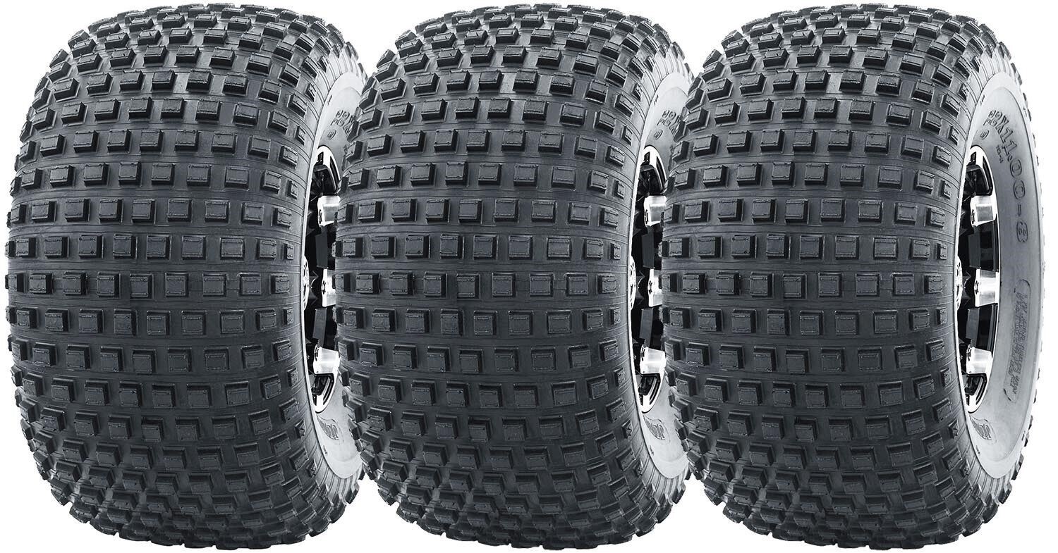 Set 3 WANDA ATV Tires 22×11-8 22x11x8 4PR for 3 Wheelers 10032 Warranty [New]