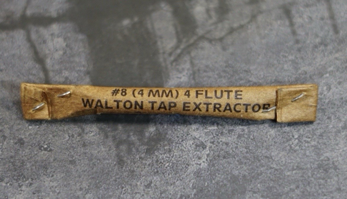 Walton #8 4mm 4-Flute Tap Extractor