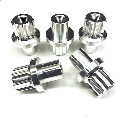Drag Race Solutions Billet Aluminum 12pt Lug Nuts – M14x1.5 Long Shank Polished