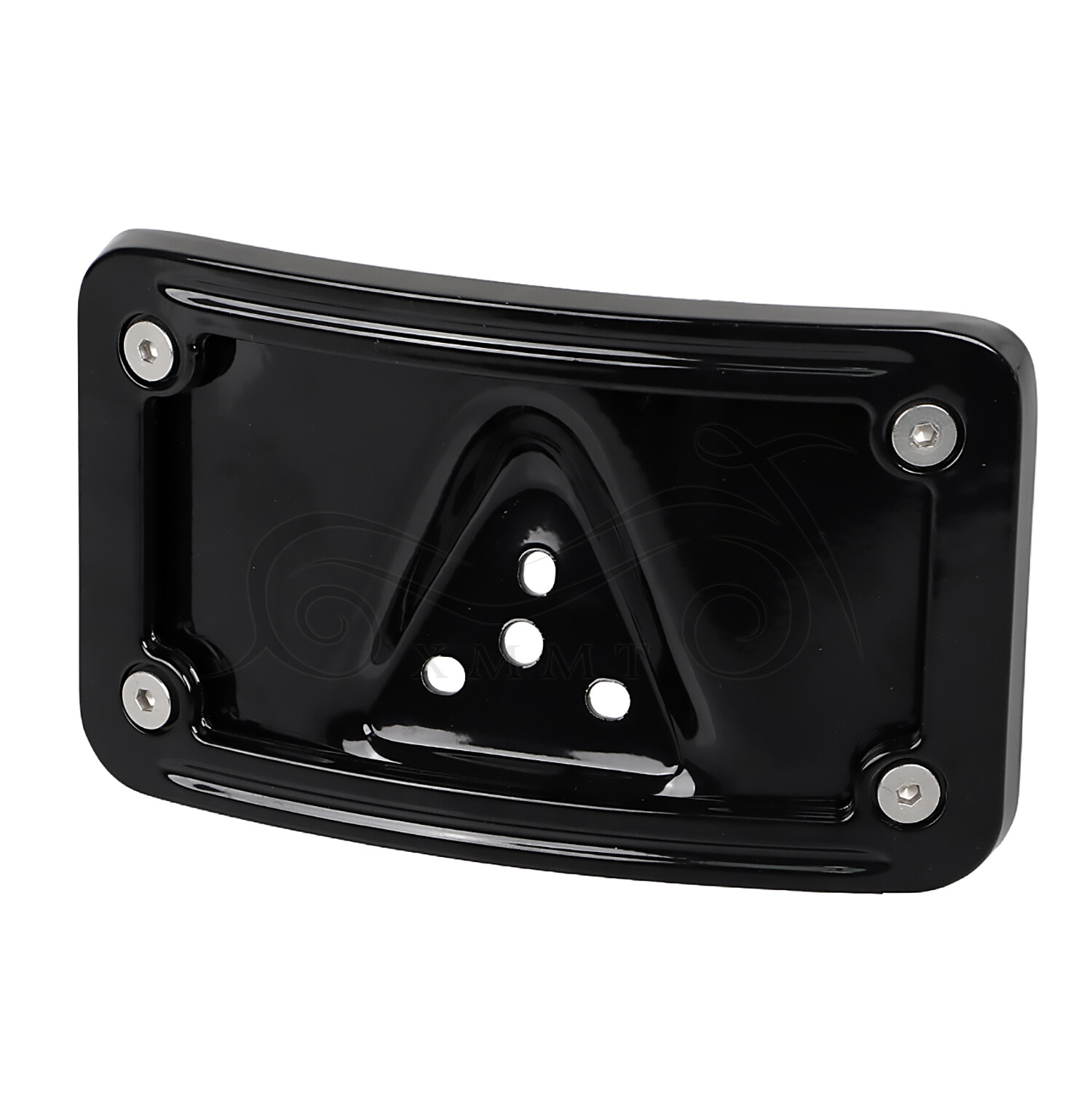 CNC Aluminum Curved Laydown License Plate Bracket For Harley Low Rider Sportster