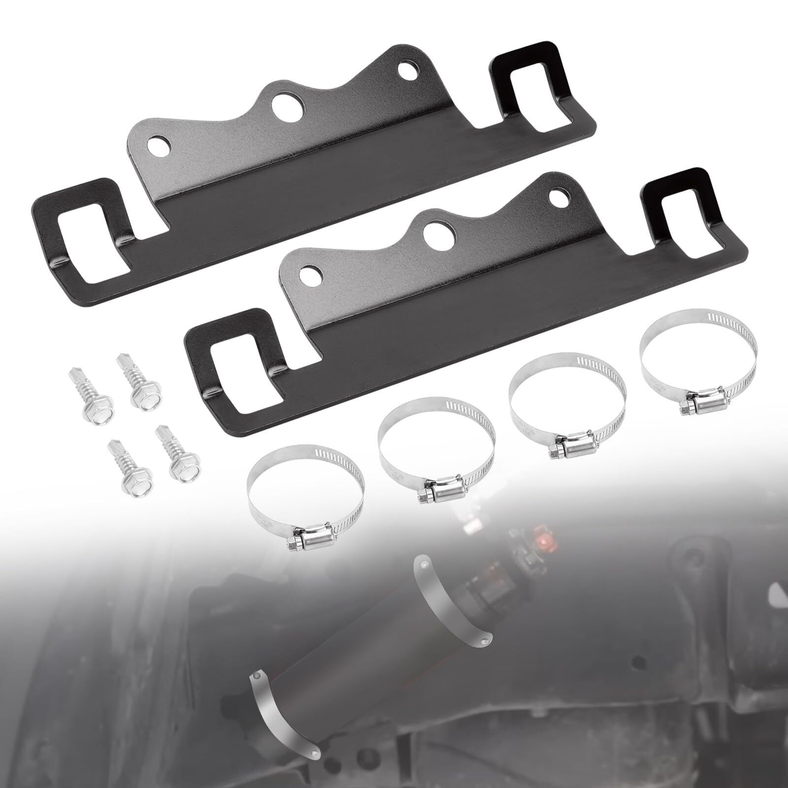 Universal Reservoir Shocks Mounting Bracket Kit For 2.0/2.5 Diameter Reservoir