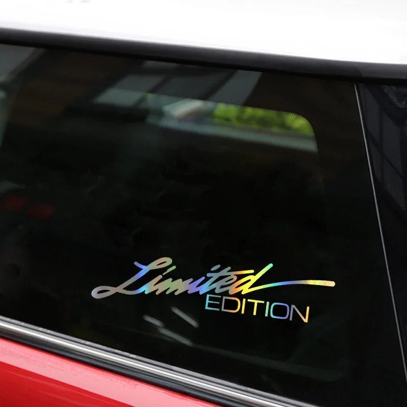 2pcs Chrome Limited Edition Logo Emblem Badge Car Body Sticker Decal Accessories