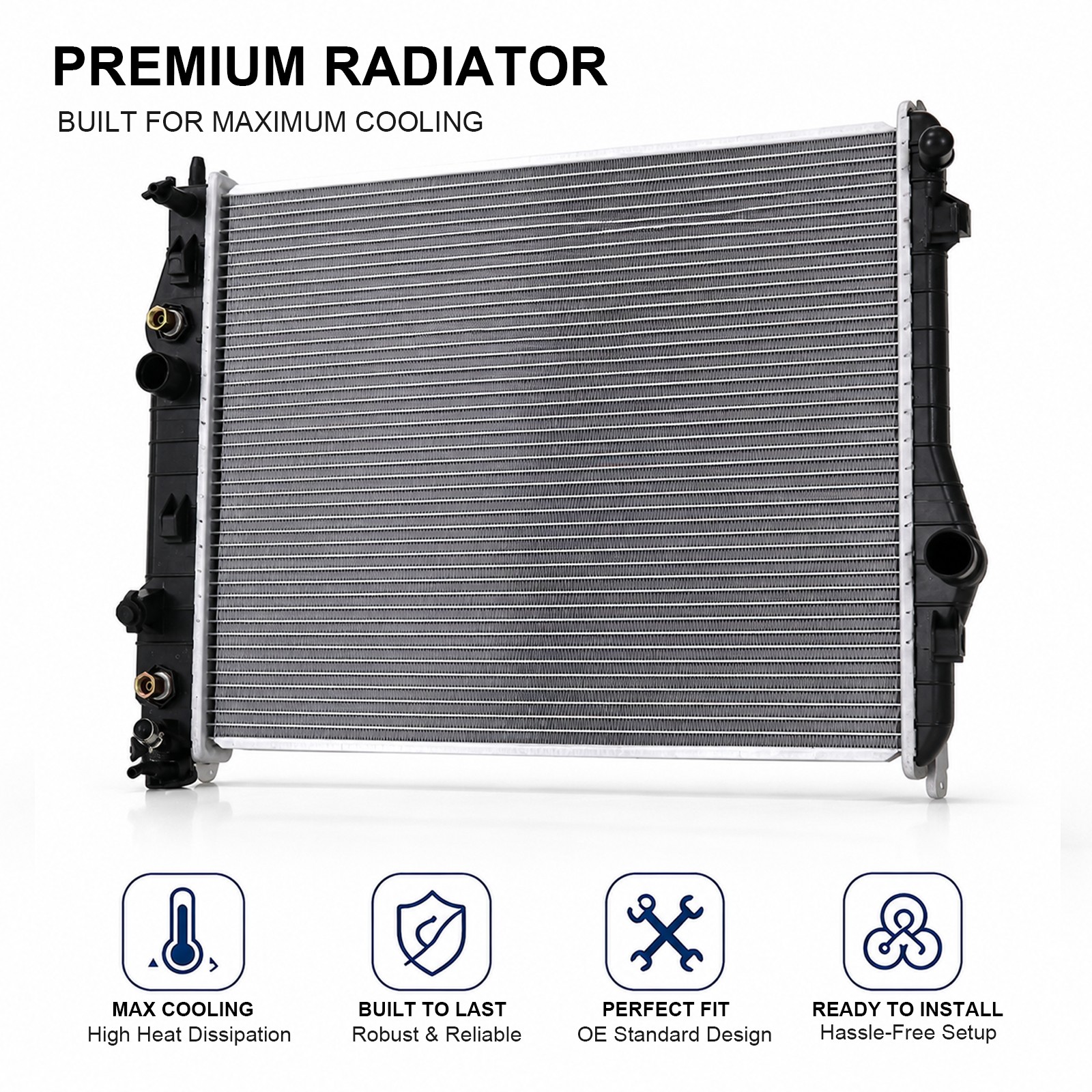Fits 1993-2002 Chevy Camaro Pontiac Firebird 5.7L Radiator Aluminum Core 2353