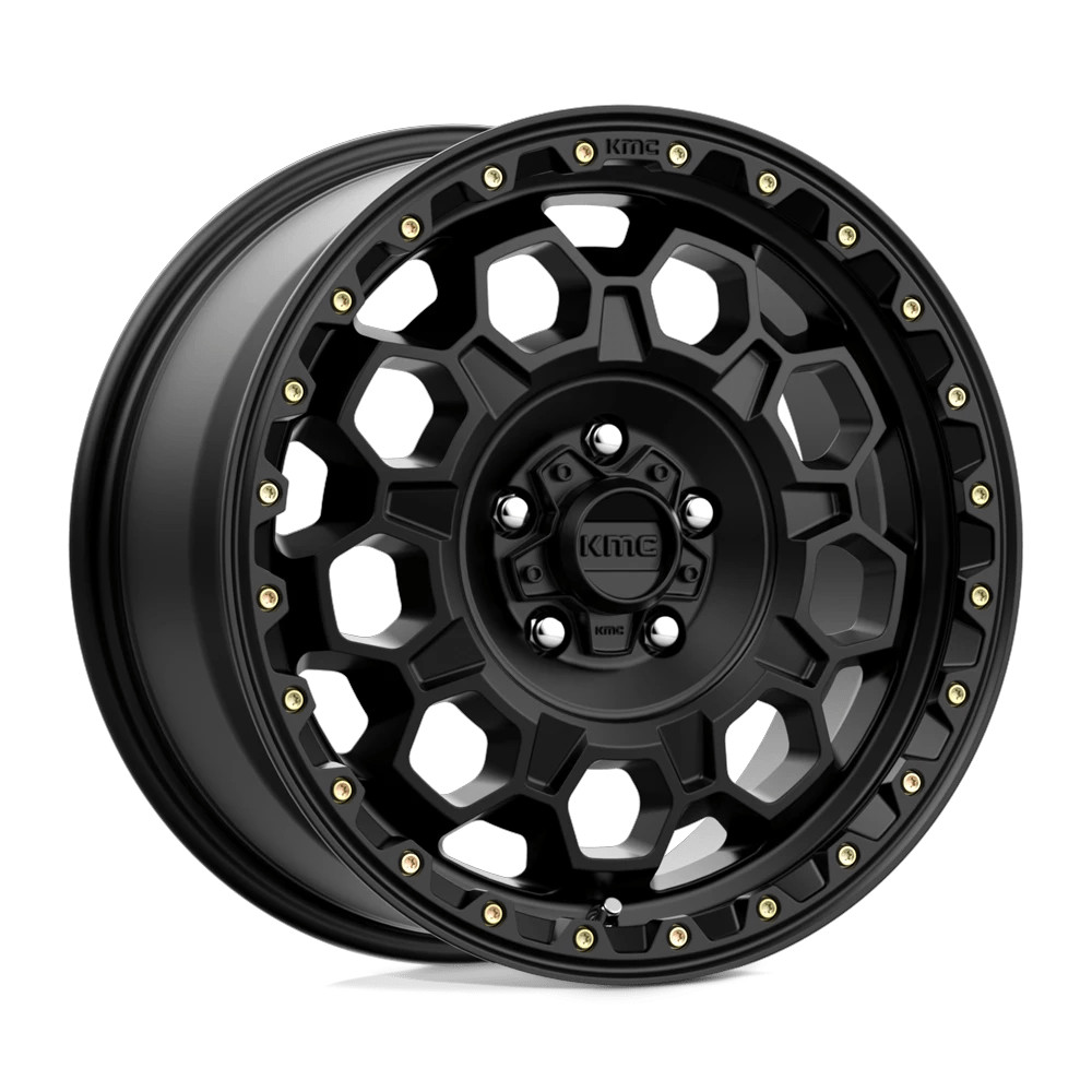KMC KM545 Trek 17×8 +20 Satin Black Wheel 6×114.3 6×4.5 (QTY 1) KM54578064720