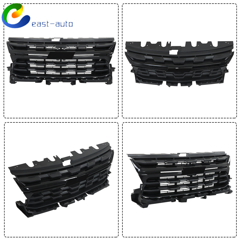 84922758 For 2021-2022 Chevrolet Colorado Front Upper Grill Grille Gloss Black