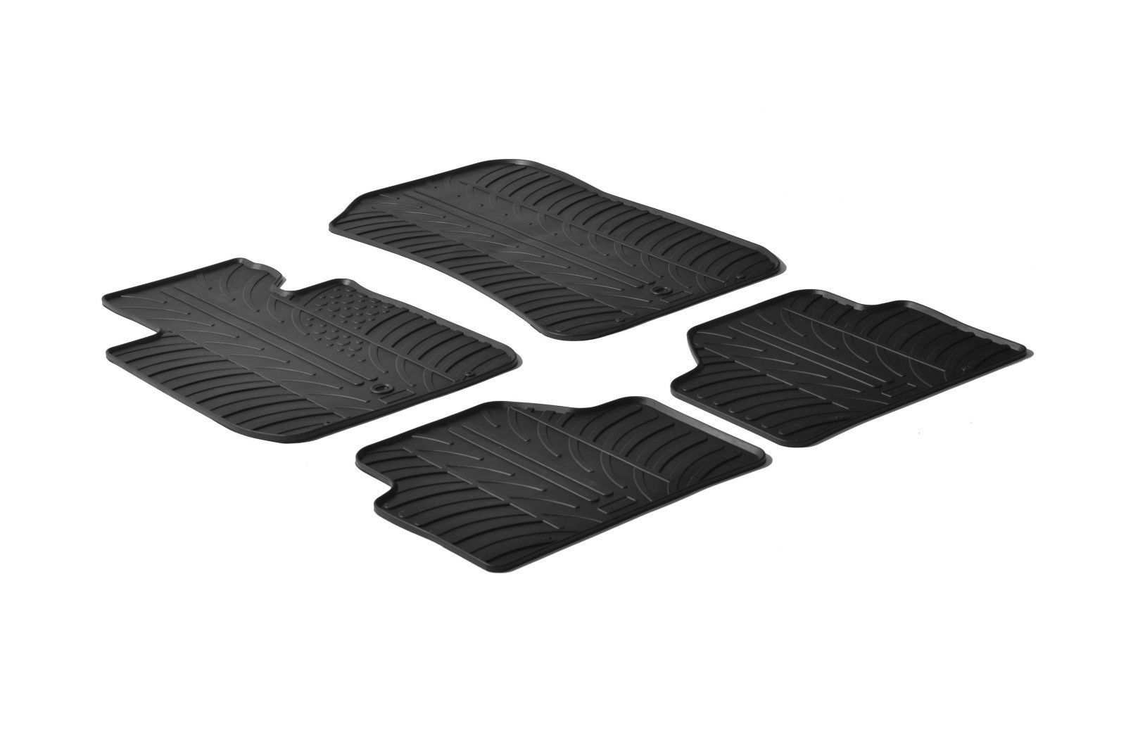 All Weather Rubber Floor Mats {fits 2010-2015 BMW X1 E84} – 4 Piece Set – Black