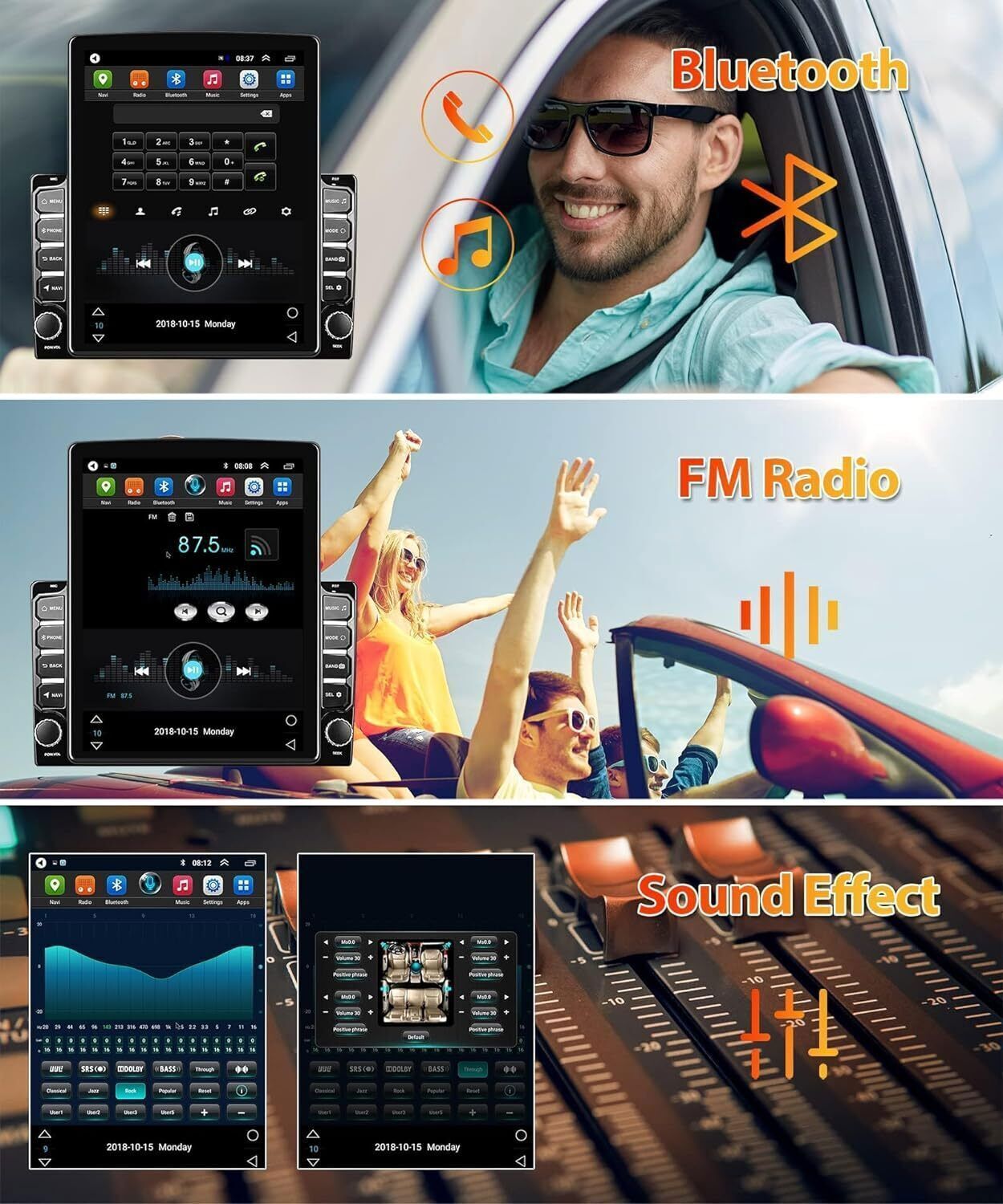 For Honda Odyssey 1999-2004 Car Stereo Radio Android 15 Carplay GPS WiFi FM 32G
