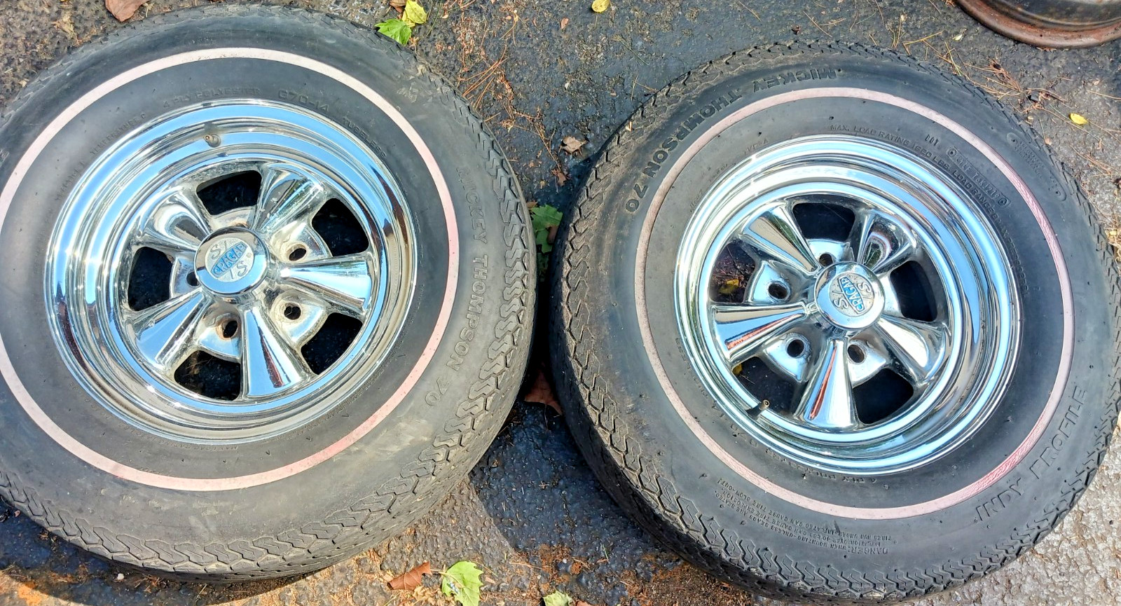 Vintage Mickey Thompson Indy Profile 70 Tires G70-14 Pair Period Correct Hot Rod