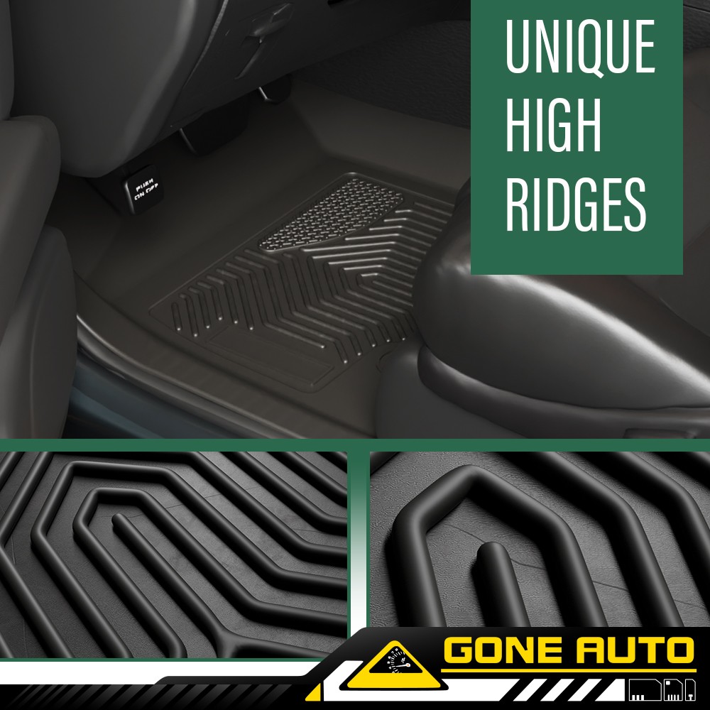 3Pcs TPE Floor Liner Fit For 2017-2020 Ford Fusion Floor Mats All-Weather