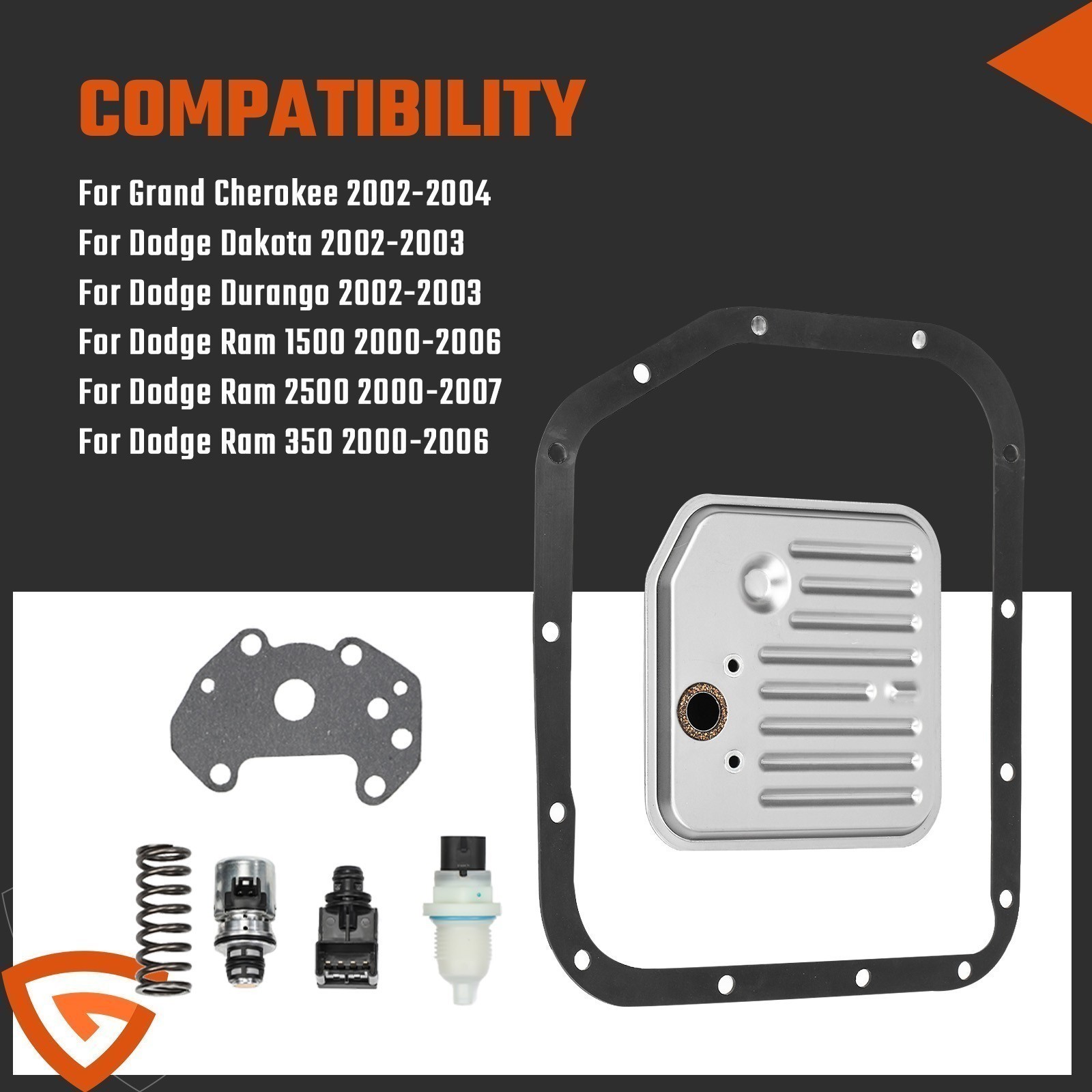 4617210 For 2000-2007 Dodge Ram 2500 48RE Pressure Sensor Solenoid Kit NEW USA
