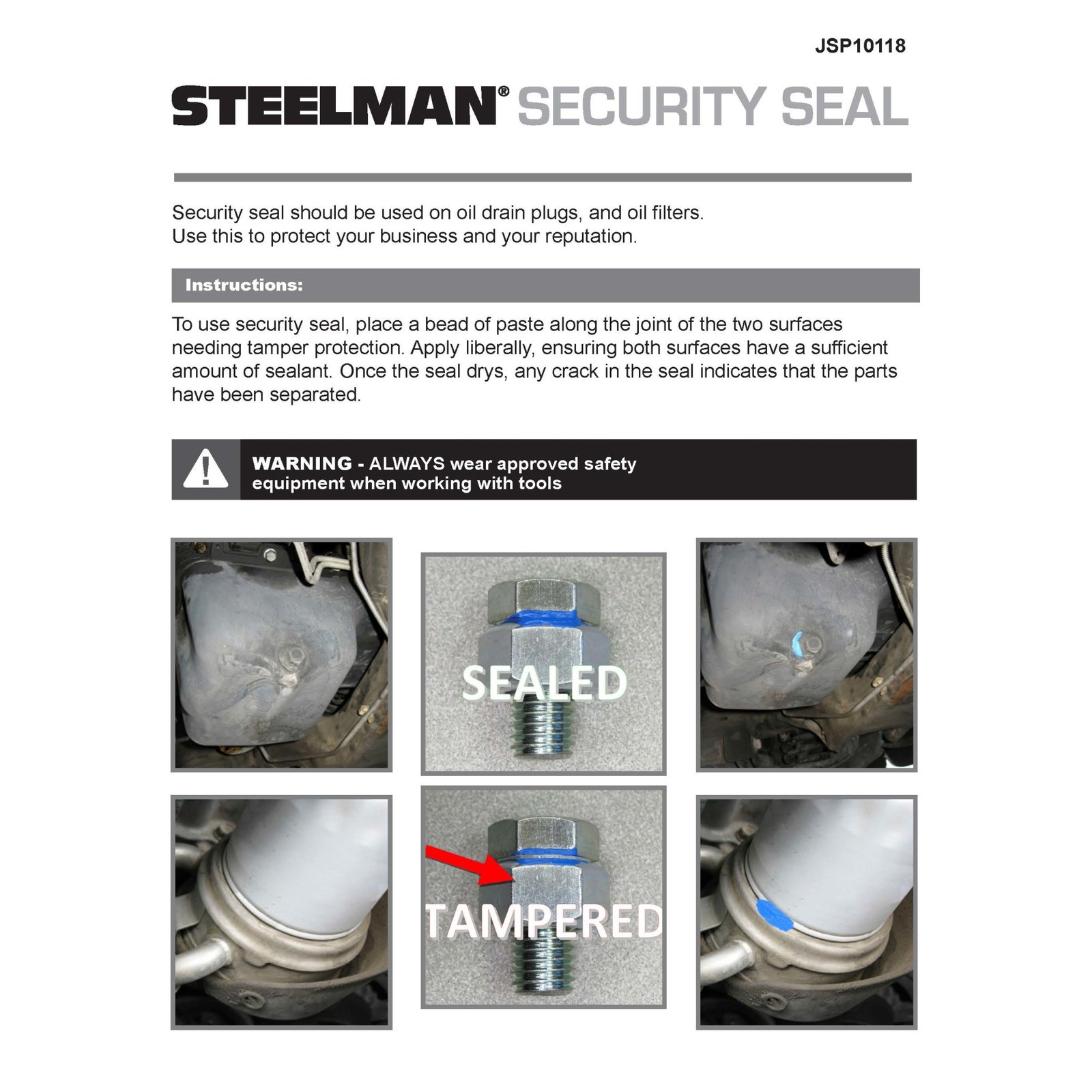 Steelman 1 Ounce Bolt / Screw Security Automotive Sealant, Pack of 10 JSP10118