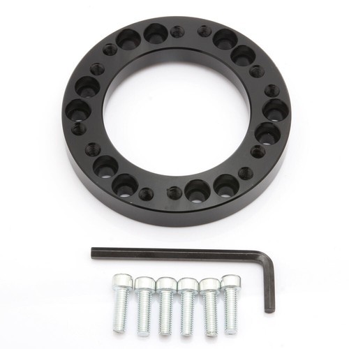 12.5mm Black Aluminum Steering Wheel Hub Adapter Spacer Kit For MOMO to New