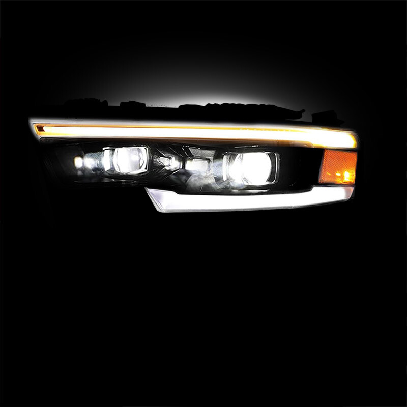 For Dodge Ram 1500 2019-2022 LED DRL Projector Headlight Left Driver Side