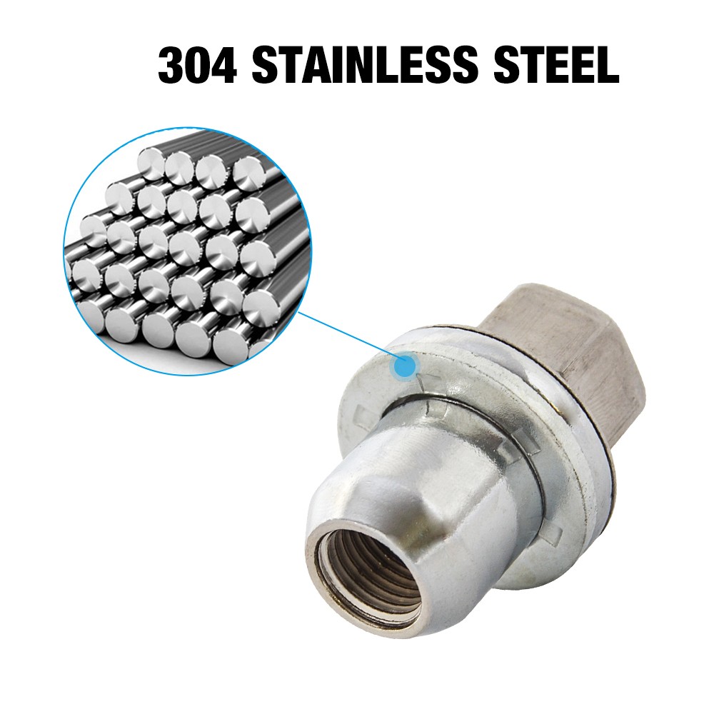 14mmX1.5 M14X1.5 Stainless Wheel Lug Nut RD500510 RRD500290 Replacement Set