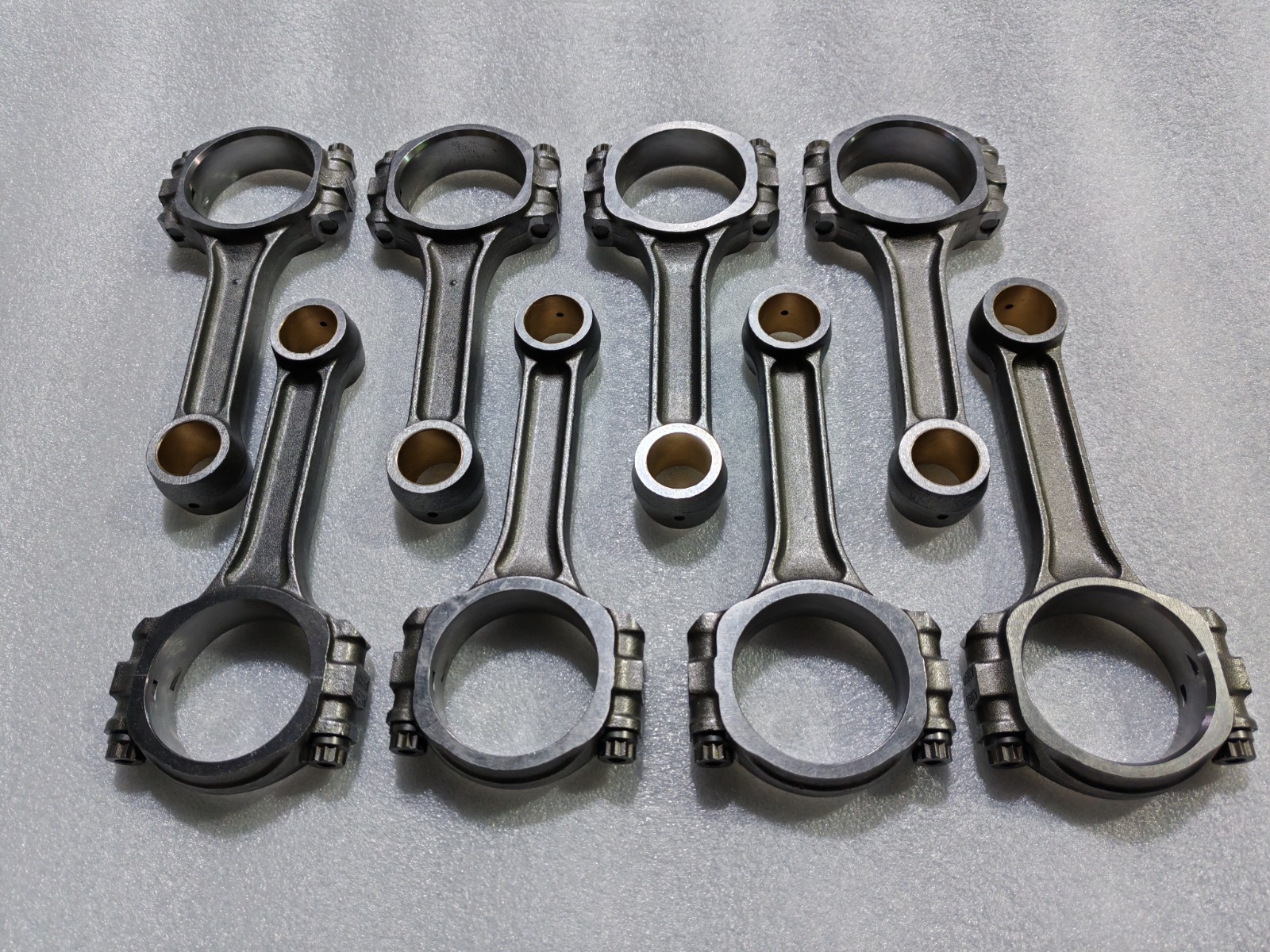 Set of 8 I Beam 5.700″ 2.100″ .927″ Connecting Rods 5140 Suit Chevy SBC 350 Bush