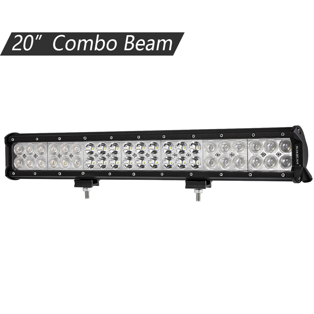 AUXBEAM 20″ 126w 12600lm Quad Row Led Work Light Bar Spot Flood Lamp Offroad SUV