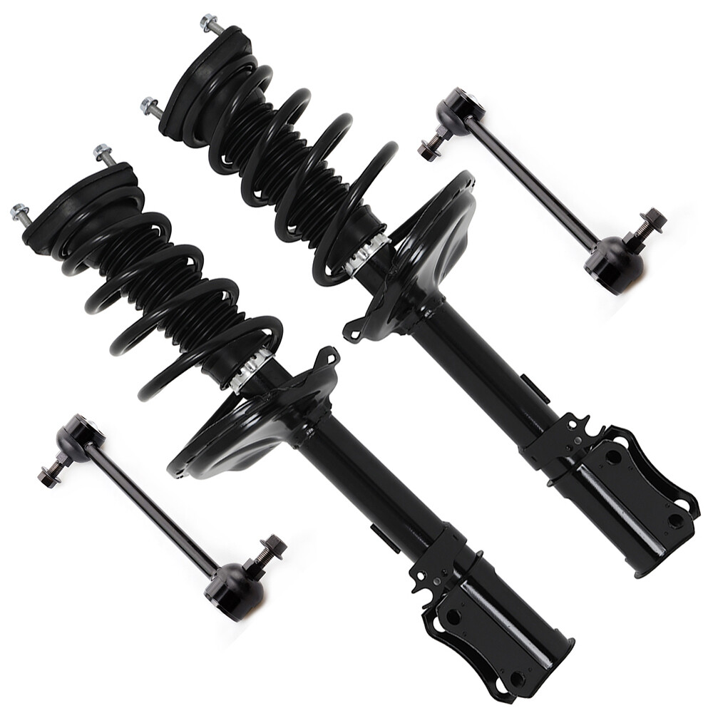 Rear Struts Sway Bars FWD For Toyota Highlander Lexus RX330 RX350 w/ Coil Spring