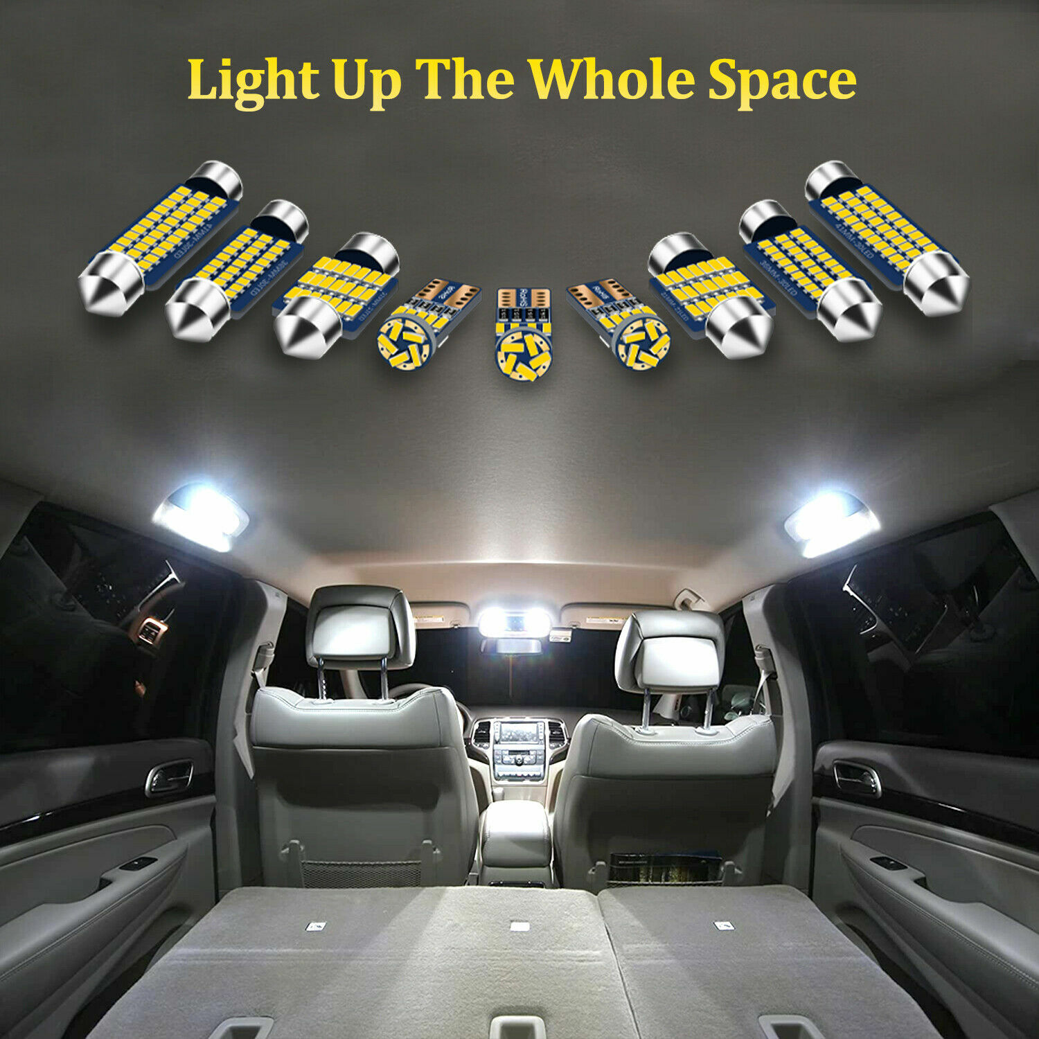 6pcs Canbus LED Interior Dome Map Light Package Kit For MX-5 Miata NC 2006-2014