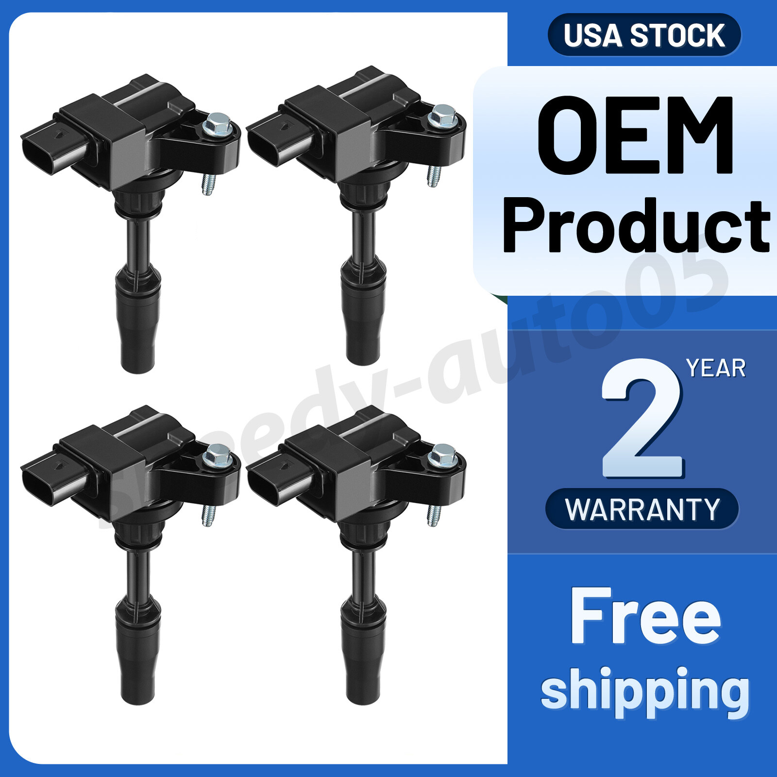 4 Ignition Coils Pack UF680 For 2013-2015 Chevrolet Malibu 2.5L l4