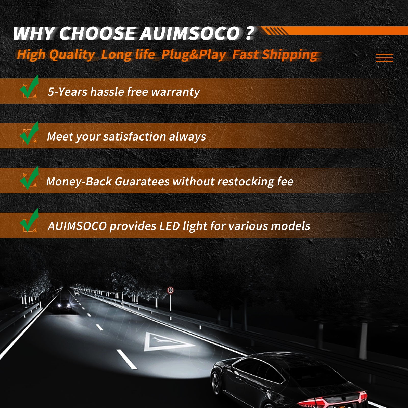 34901-HR3-A21 For 2000-2002 Magnum 325 LED Headlight ATV Bulbs 24000LM Bright