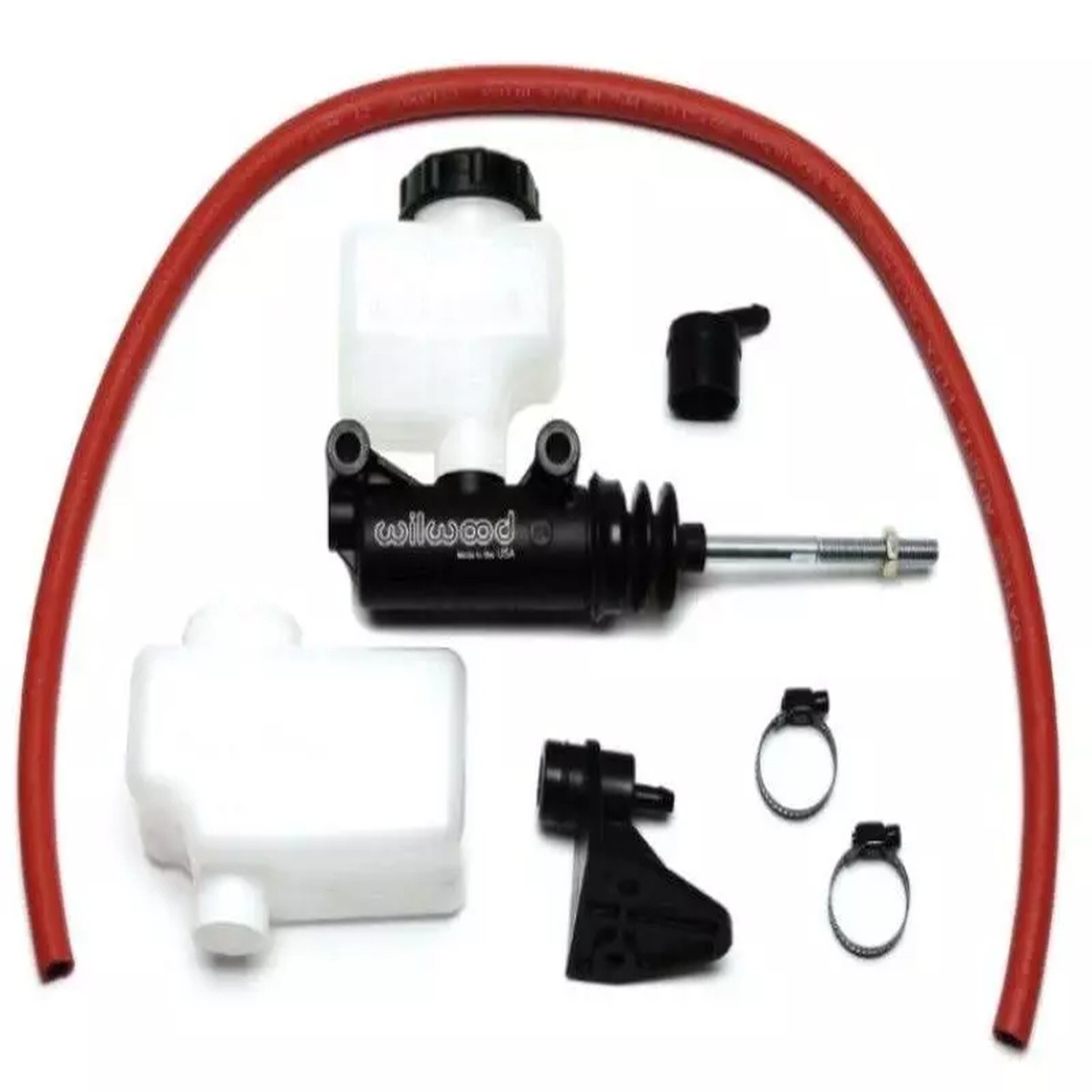 Wilwood 260-13624, Kit Black Aluminum Master Cylinder 7/8In Compact Banjo Outlet