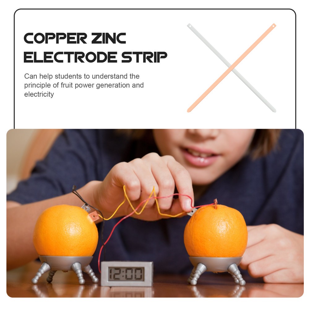 Copper and Zinc Electrode Strips Simple Circuit Kit Electrical Experiment