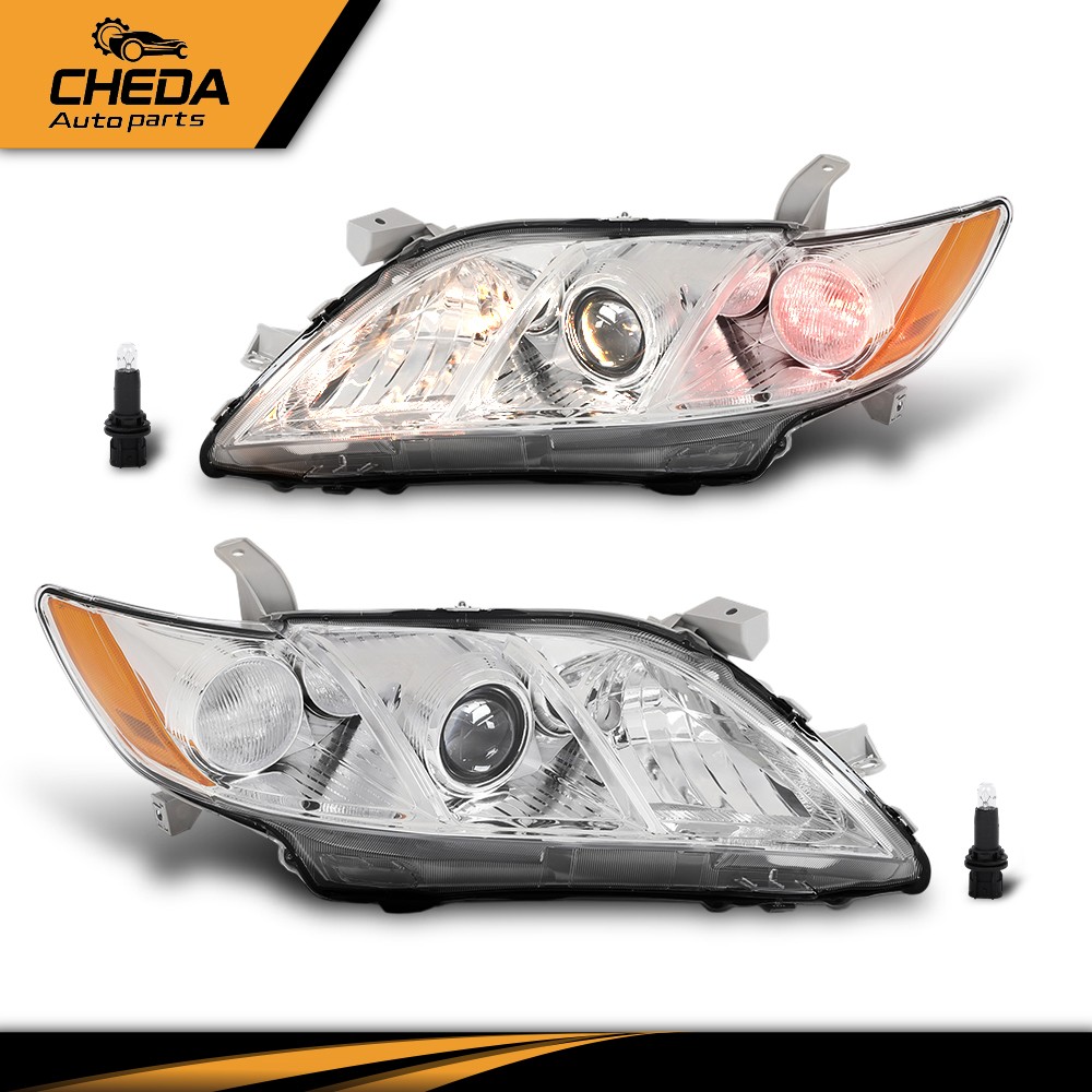 Fit For Toyota Camry 2007 2008 2009 Left+Right Side Halogen Headlights Assembly