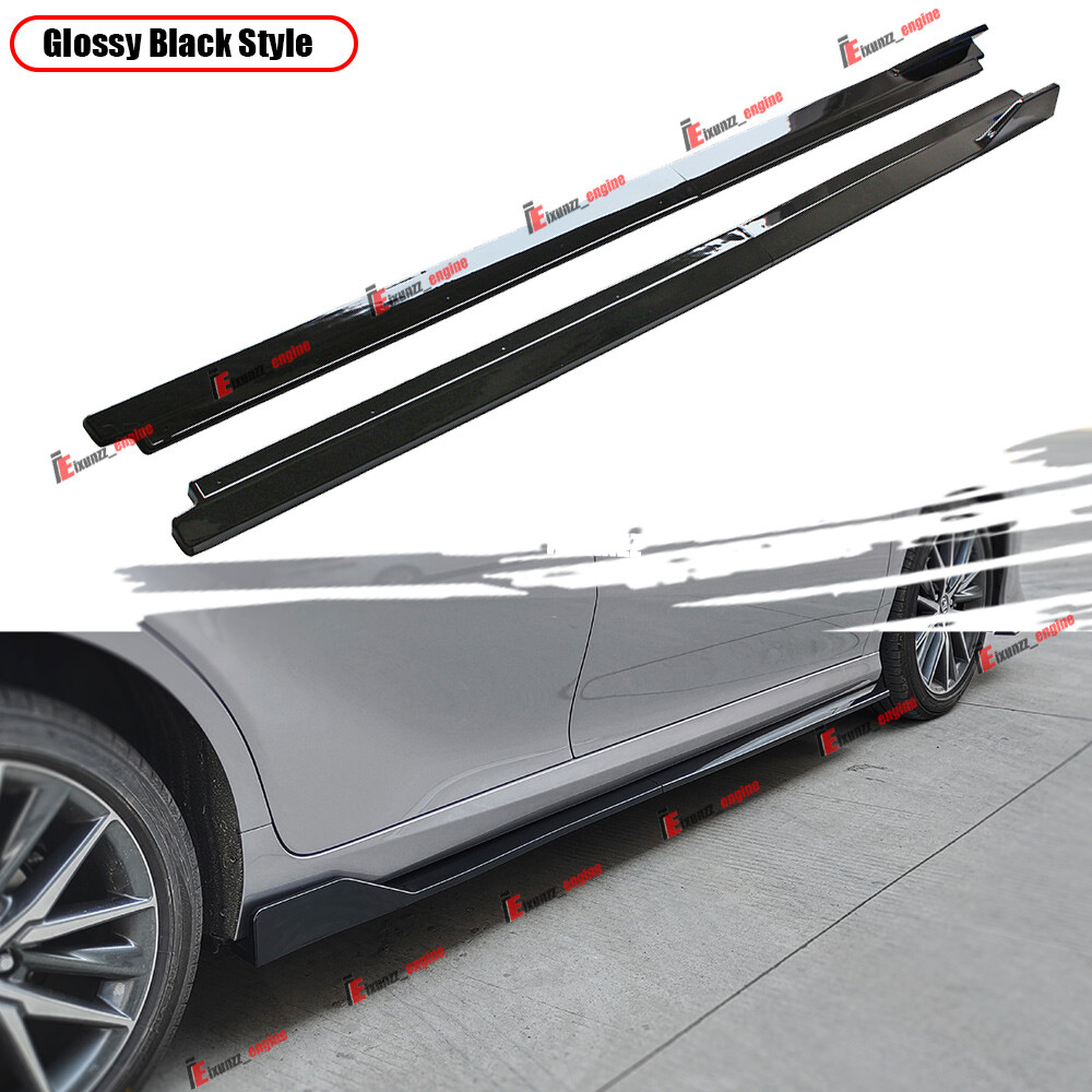 For Toyota Camry 2025-2027 ABS Glossy Black Four section side skirt Spoiler 4pcs