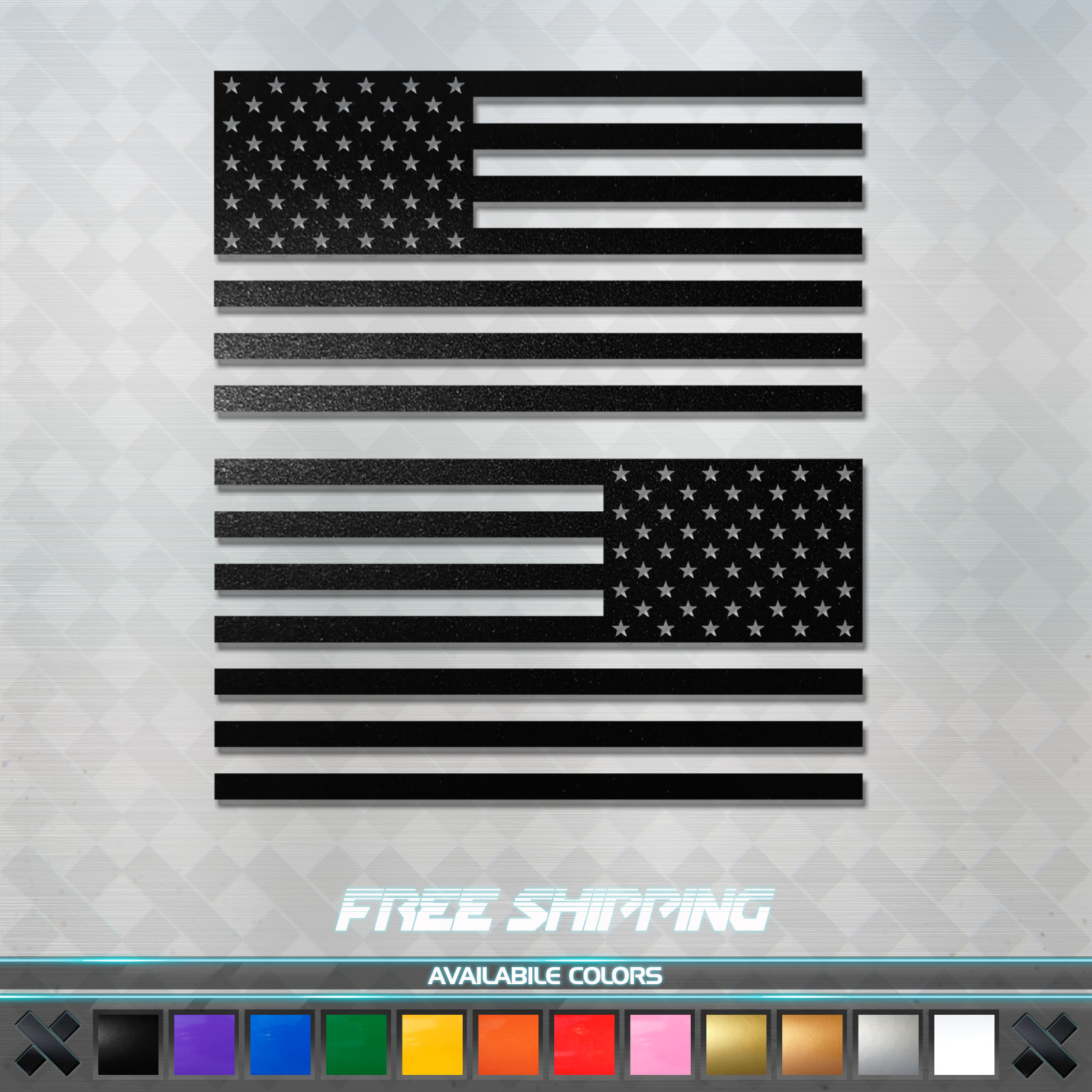 American Flag Vinyl Decal Sticker Set of 2 – USA Tactical Car Window Truck