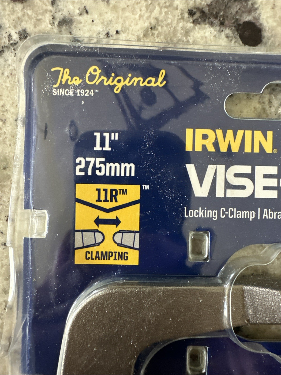 Vise-Grip 11R 11″ Long, 3-3/8″ Capacity Locking C-Clamps with Regular Tips