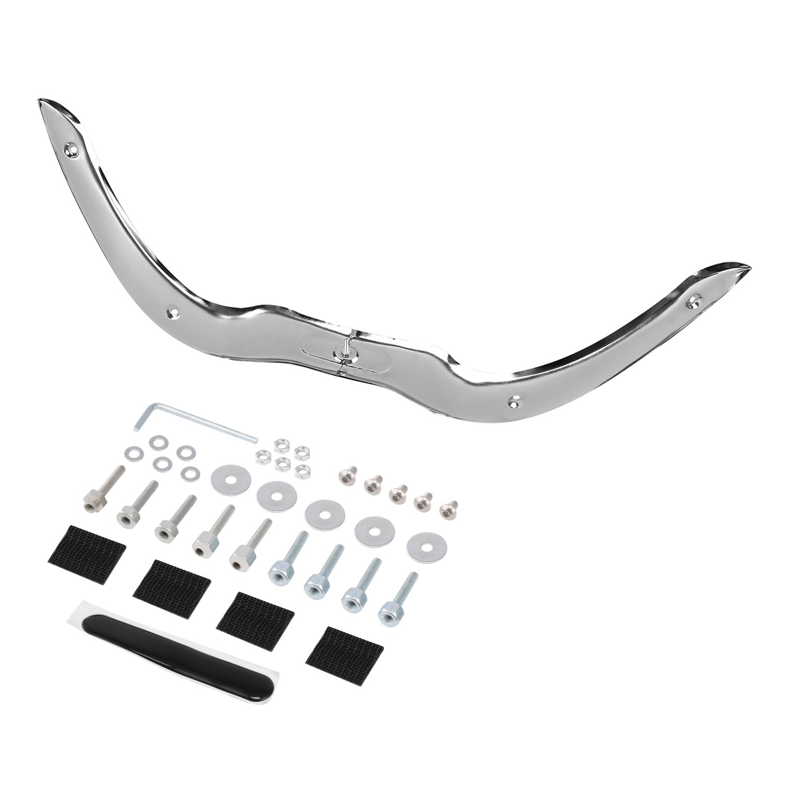 Chrome Windshield Windscreen Trim Kit For Harley Road Glide 04-13 FLTR EFI FLTRI