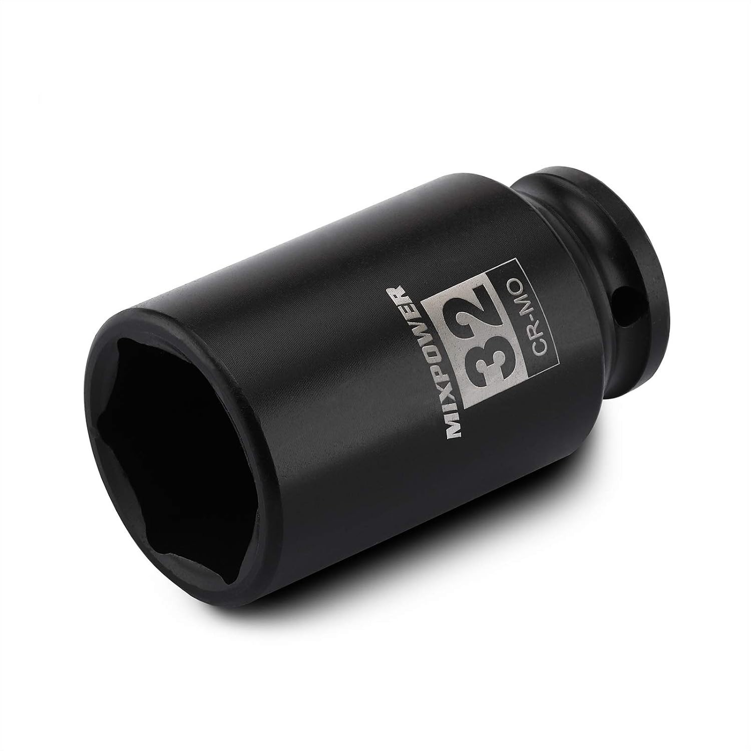 1/2″ Drive Deep Impact Socket, 32mm CR-MO with Black Phosphate Finish