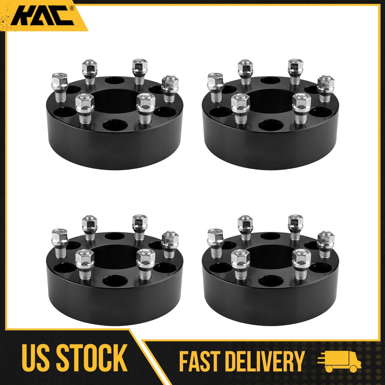 4Pcs 2″ 6×5.5″ Wheel Spacers 78.1mm M14x1.5 For Chevy Silverado GMC Sierra 1500