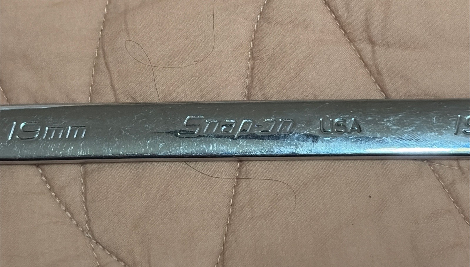 Snap-On USA 19mm Flank Drive Plus Reversible Ratcheting Wrench SOXRRM19