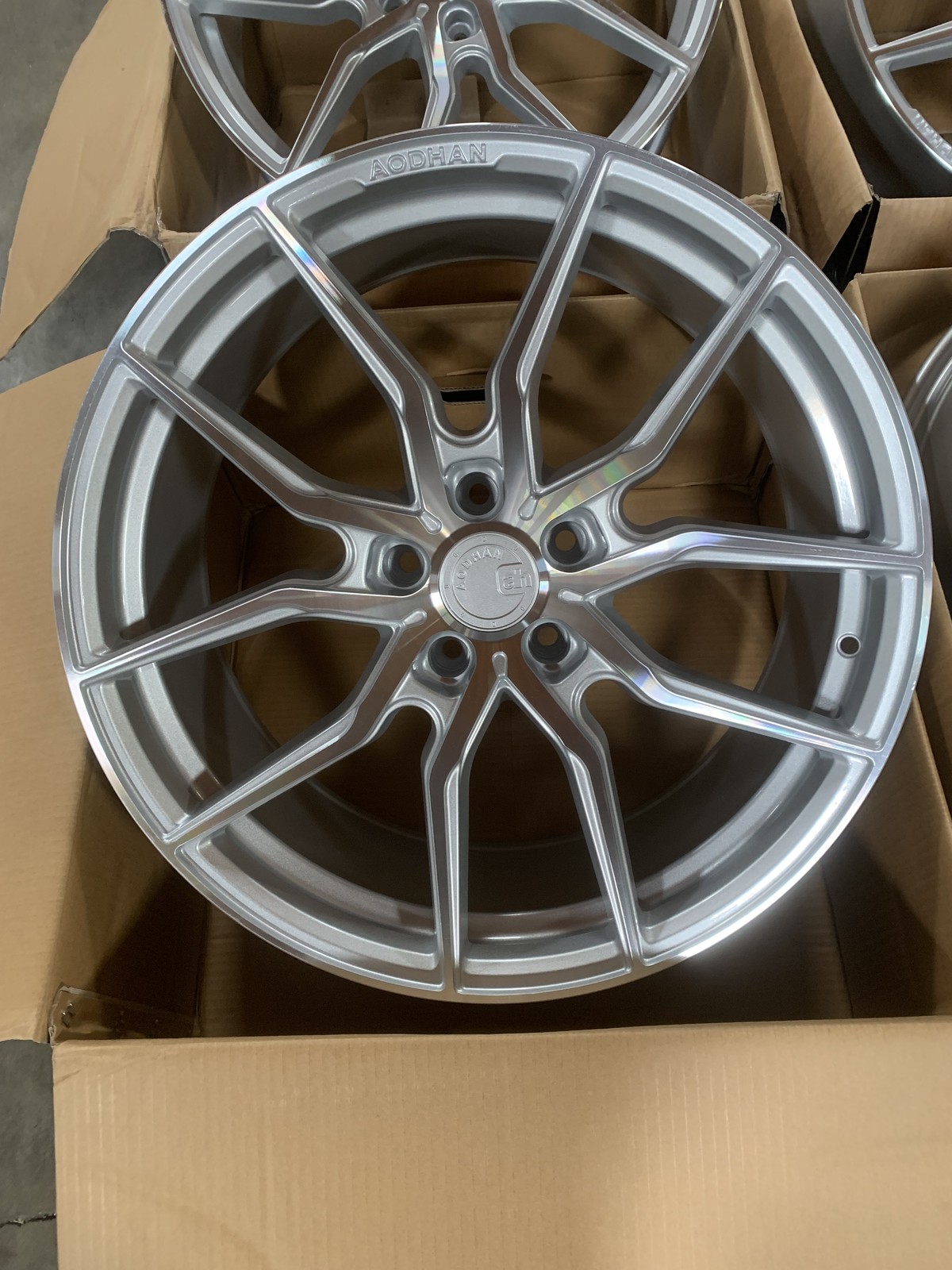20×9 +30 | AodHan AFF1 5×120 Gloss Silver Machined Face Wheels (Used Set)