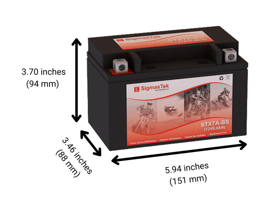 Kasea 250CC Skyhawk 250 (All Years Battery) Replacement By SigmasTek Brand