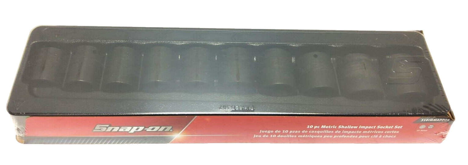 New Snap-on™ 1/2″ drive 25 to 36 mm 6-pt Shallow Impact Socket Set 310SIMMADDON