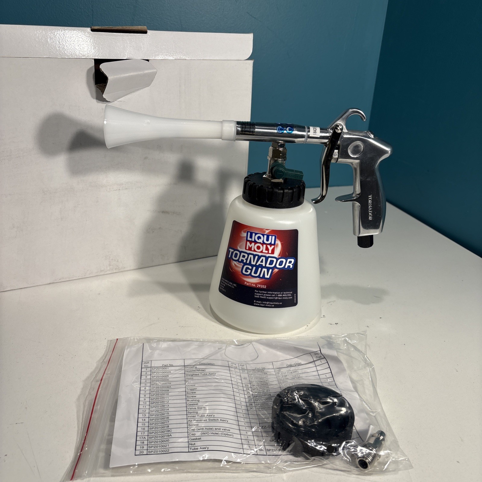 Dent Fix Tornador Z-010 Pulse Cleaning Gun, 1/4″ Air Inlet, 3600 RPM