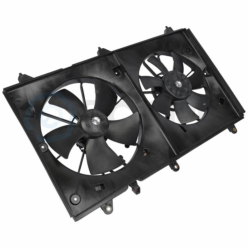 Radiator Condenser Cooling Fan Assembly For 2003 2004 2005-2007 Honda Accord