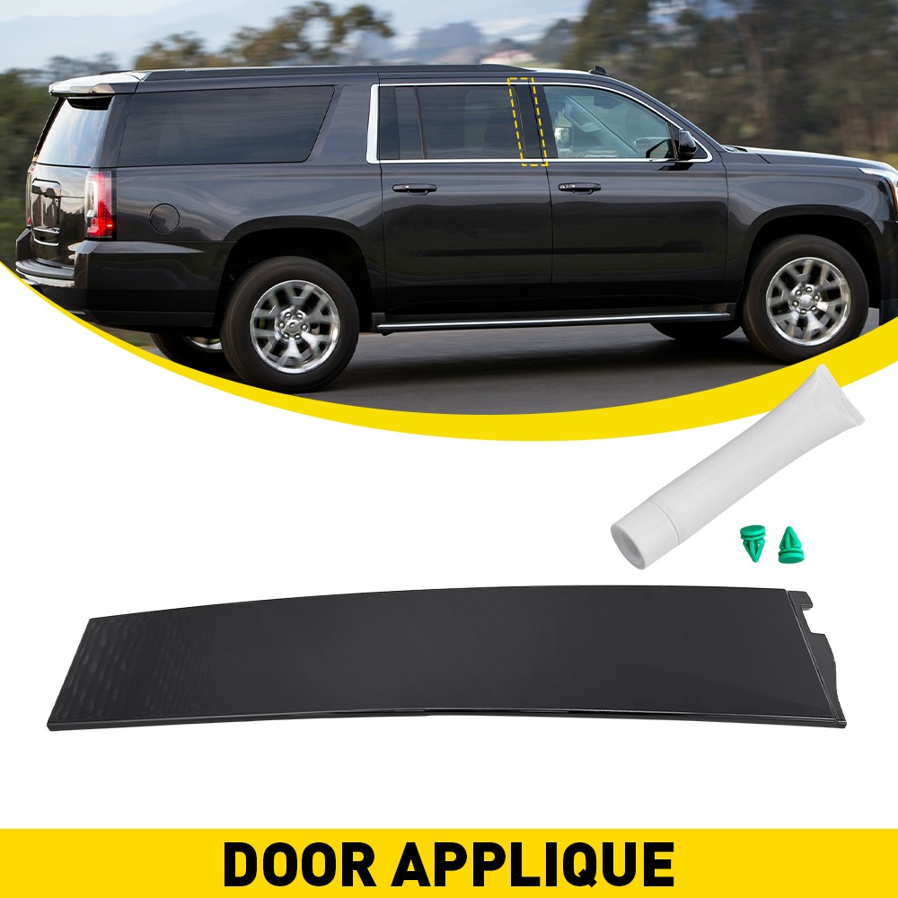 B-Pillar Trim Molding Door Applique For 2015-18 Cadillac Escalade Rear Passenger