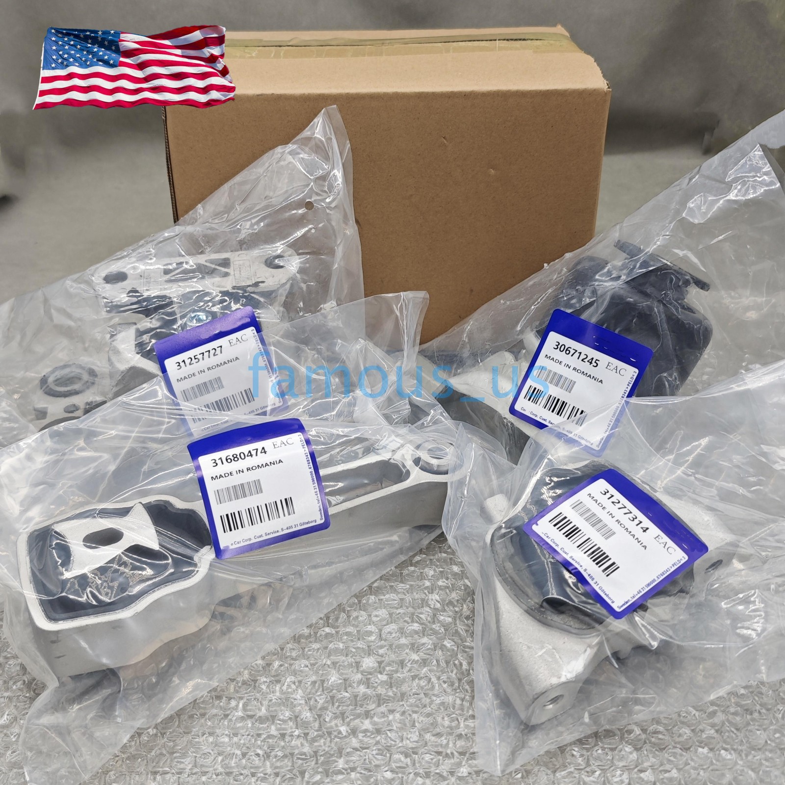 New !4PCS Engine,Trans & Torque Strut Mount For Volvo S60 S80 V70 XC60 2007-2016